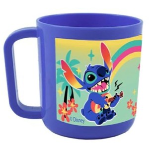 Geschirrset - FUN HOUSE - STITCH AND ANGEL - Glas, Teller Ø22 cm und Ø16 cm, Besteck, Wasserflasche und Snackbox