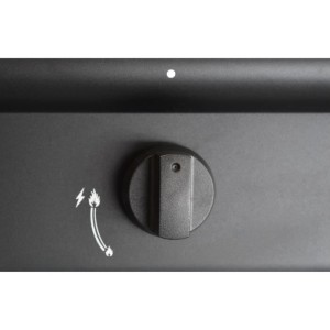 Gasgrill – GRILL GARDEN – Schwarz – 4 Brenner – Mit Schutzabdeckung – Piezozündung