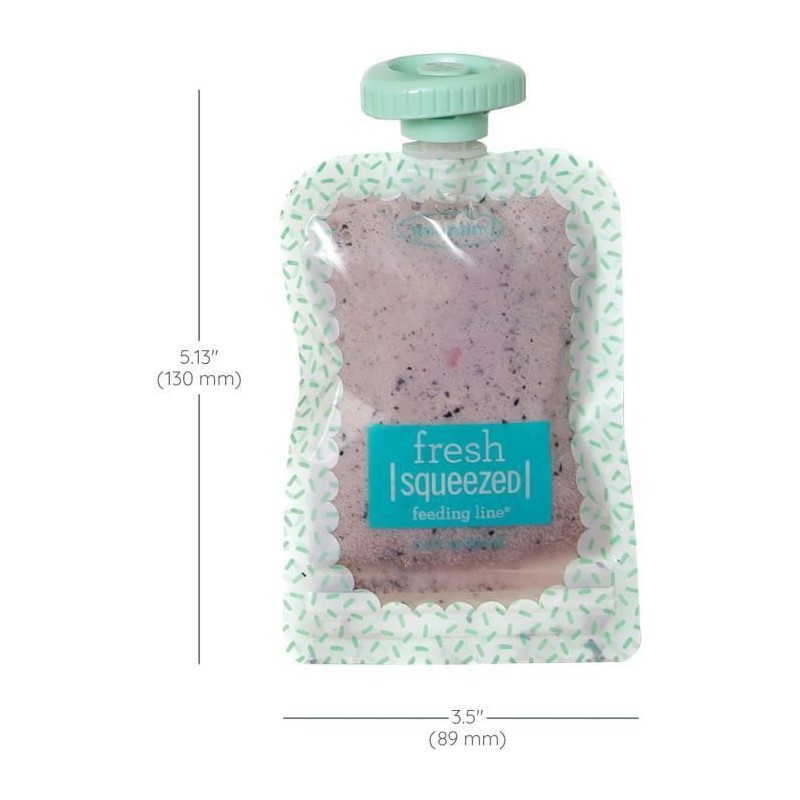 Wiederverwendbare Wasserflaschen – INFANTINO – 25er-Pack – 100 g – Kompatibel mit der Squeeze Station – BPA-, PVC- und