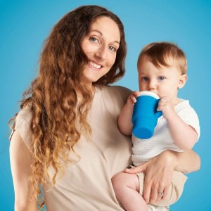 Meine erste Tasse - INFANTINO - Silikon - Ozeanblau