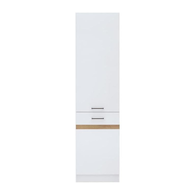 Junona Küchensäule 2 Türen links öffnen - L 50 x H 196 x D 46 cm - Brilliant White