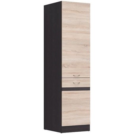 JUNONA Küchenhochschrank mit 2 links öffnenden Türen – B 50 x H 196 x T 46 cm – Sonoma-Eiche