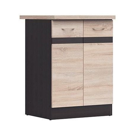 Junona Cooking Low Cabinet 60 cm - 2 Türen - Arbeitsplatte - Chene Sonoma