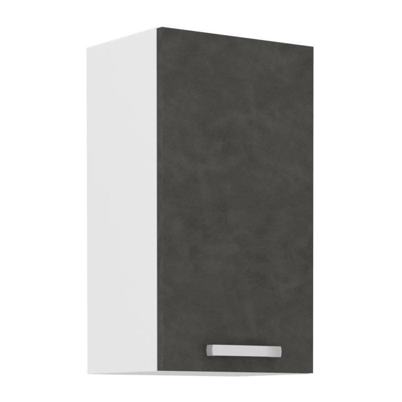 High furniture 1 hinged door - matt gray - l 40 x D 31.6 x 72 cm - lassen