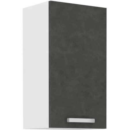 High furniture 1 hinged door - matt gray - l 40 x D 31.6 x 72 cm - lassen