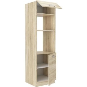Möbelmöbel vier 2 Türen - Sonoma Chene Dekor - L 60 x D 57 x H 210 cm - Lassen