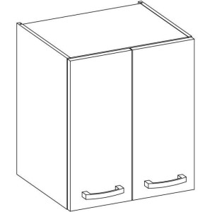 Hochschrank mit 2 Flügeltüren - Sonoma Eiche Dekor - B 60 cm x T 31,6 x H 72 cm - LASSEN