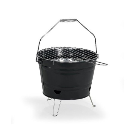 Tragbarer Holzkohlegrill - LIVOO - DOC327N - Edelstahl - Grillfläche ø27 cm - Höhe 24 cm