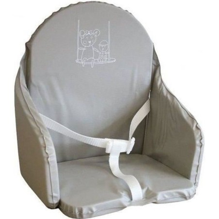 Looping Cushion High Chair Straps Gray Pearl