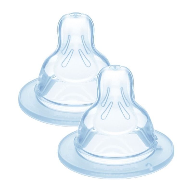 Tétine MAM anatomique en silicone - Débit 3 rapide - Lot de 2