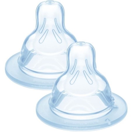 Tétine MAM anatomique en silicone - Débit 3 rapide - Lot de 2