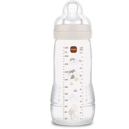Babyflasche - MAM BABY - Easy Active - +6 Monate - 330 ml - X Flow-Sauger - Sand