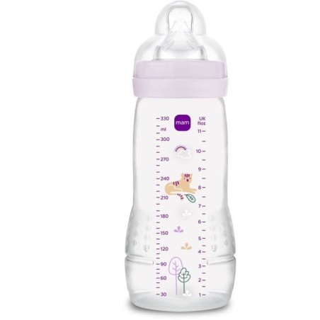 Babyflasche - MAM BABY - Easy Active - +6 Monate - 330 ml - X Flow-Sauger - Lila