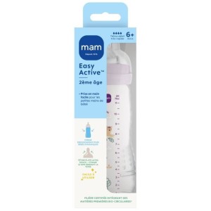 Baby bottle - MAM BABY - Easy Active - +6 months - 330 ml - X flow teat - Lilac
