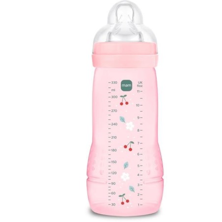 Babyflasche - MAM BABY - Easy Active - +6 Monate - 330 ml - X Flow-Sauger - Berry