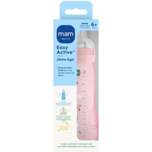 Baby bottle - MAM BABY - Easy Active - +6 months - 330 ml - X flow teat - Berry