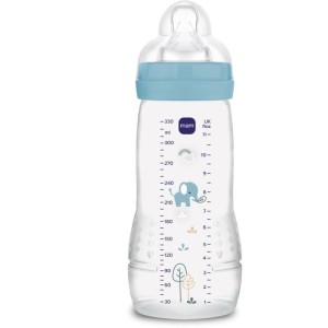 Biberon - MAM BABY - Easy Active - +6 mois - 330 ml - Tétine débit X - Ocean