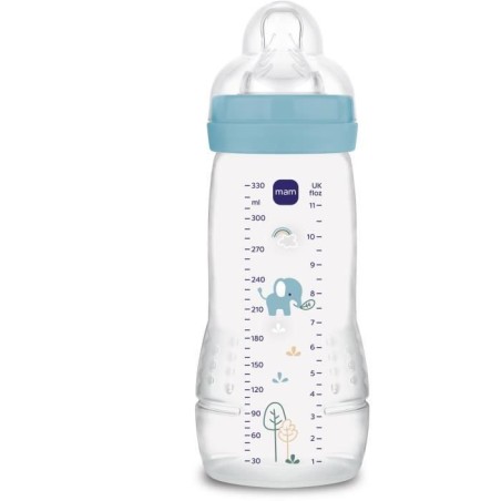 Babyflasche - MAM BABY - Easy Active - +6 Monate - 330 ml - X Flow-Sauger - Ocean