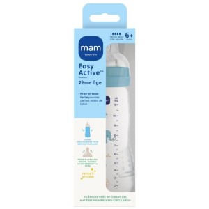 Babyflasche - MAM BABY - Easy Active - +6 Monate - 330 ml - X Flow-Sauger - Ocean