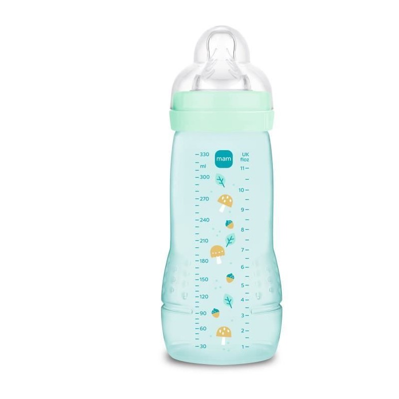 Babyflasche - MAM BABY - Easy Active - +6 Monate - 330 ml - X-Flow-Sauger - Ice