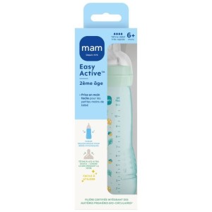 Babyflasche - MAM BABY - Easy Active - +6 Monate - 330 ml - X-Flow-Sauger - Ice