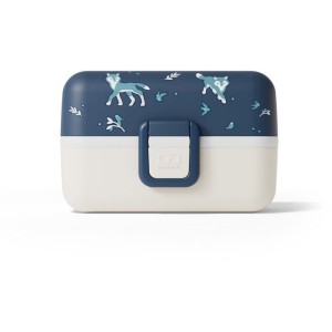 Kinder-Lunchbox – MONBENTO – 3 Fächer – BPA-frei – MB Tresor Wolf