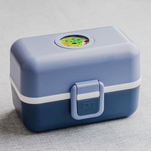 Kinder-Lunchbox – MONBENTO – 3 Fächer – BPA-frei – MB Tresor Infinity Blau