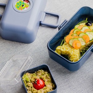 Lunch Box Enfant - MONBENTO - 3 Compartiments - Sans BPA - MB Tresor Bleu Infinity