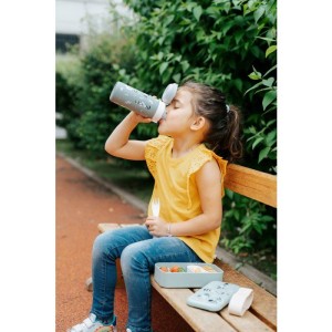 Isolierte Trinkflasche mit Trinkverschluss – MONBENTO – Kinder – Schnellverschluss – Pop Raccoon