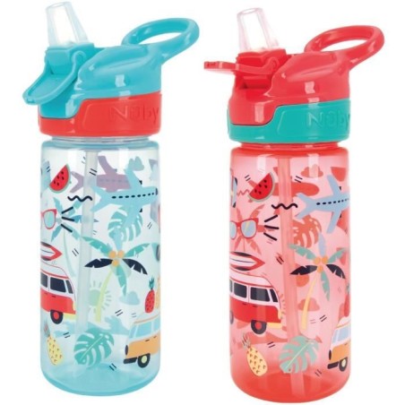 2er-Pack Wasserflaschen - NUBY - Super Quench - 540 ml - Rosa