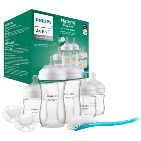 Naturglas-Babyflaschen-Geburtsset - PHILIPS AVENT - Neugeborenen-Set - 240 ml - Gemischt