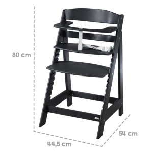 Umwandelbarer Hochstuhl – ROBA – SIT UP FLEX – Ab 6 Monaten bis 70 kg – Schwarz