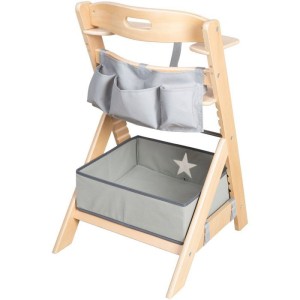 Umbaubarer Hochstuhl – ROBA – LIV UP – Ab 6 Monaten bis 70 kg – Inklusive Organizer-Set – Naturholz