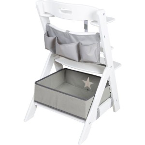 Umbaubarer Hochstuhl – ROBA – LIV UP – Ab 6 Monaten bis 70 kg – Inkl. Organizer-Set – Weiß