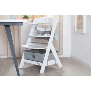 Chaise haute évolutive - ROBA - LIV UP - De 6 mois jusqu'a 70 kg - Set organisateur inclus - Blanc