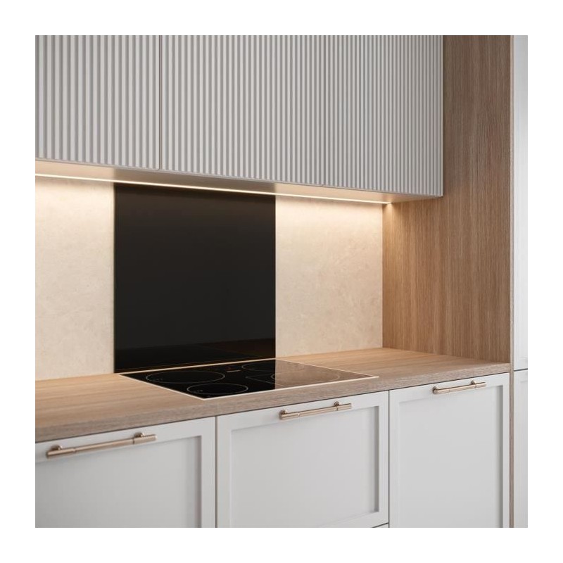 Saint-Gobain Schwarz emaillierte Glashaube 45x60