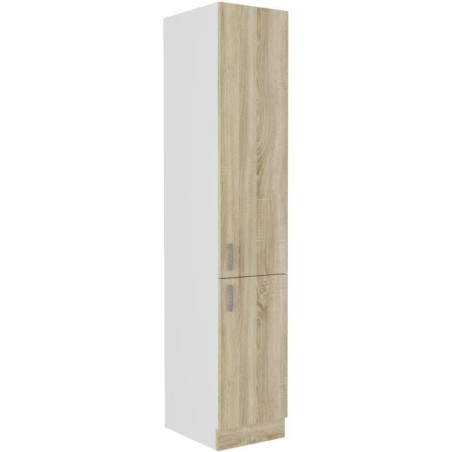 SARA-Säule - 2 Türen - Dekor Sonoma-Eiche - L40xT57xH210 cm - Hergestellt in Polen