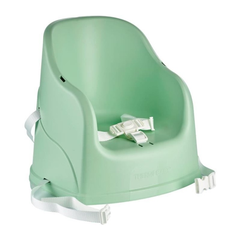 Thermobaby tudi chair booster - 6 to 36 months - 3 -point safety harness - Céladon green