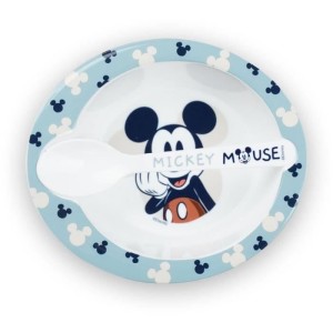 THERMOBABY MICKEY 1st age meal pack - 1 nibbler + 1 bowl + 1 cup with handle + 2 spoons