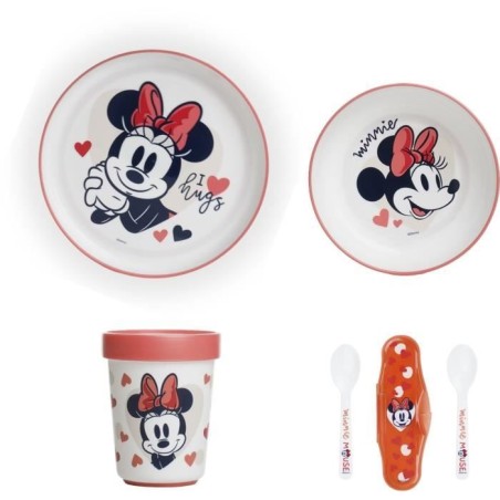 THERMOBABY MINNIE Mahlzeitenpaket für das 2. Lebensjahr – 3 Teller + eine Tasse + 1 Löffel