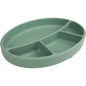 Suction plate - THERMOBABY - Silicone - Cactus Green - Compartmenta...