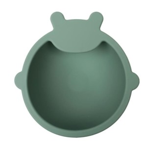 Bol ventouse - THERMOBABY - Silicone - Vert Cactus - Antidérapant et incassable