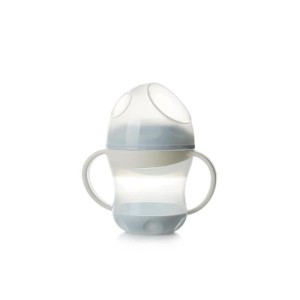 THERMOBABY Leak proof cup + lid - Blue flower |  Tasses à bec et Go...