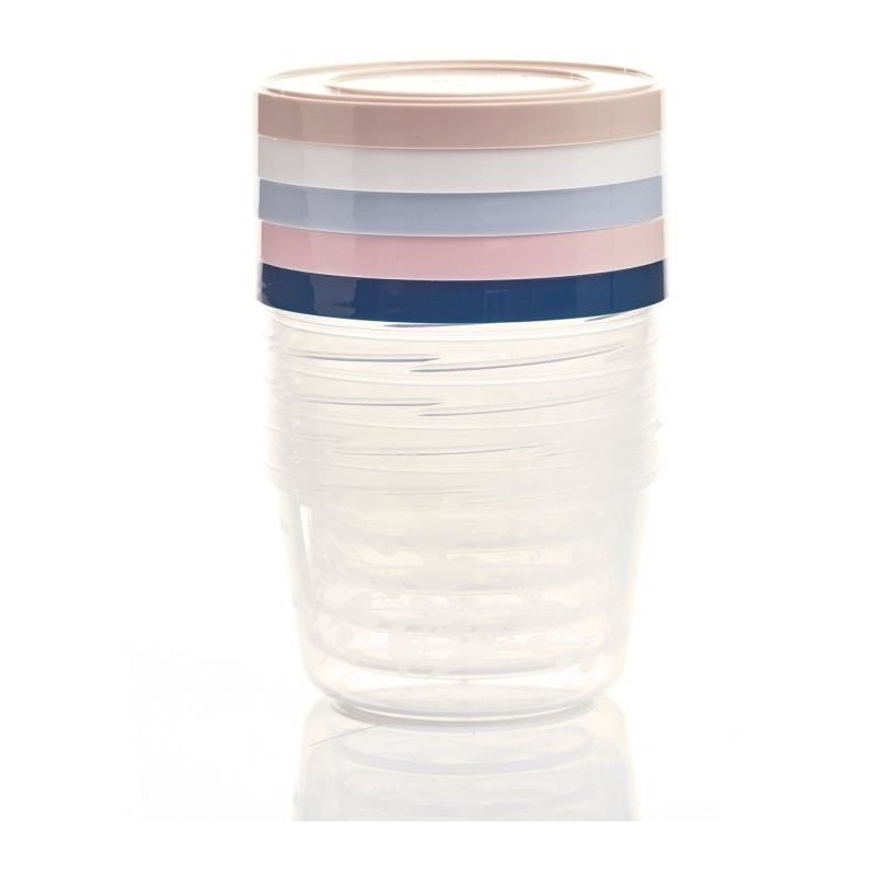 Lot de 5 boîtes de conservation - THERMOBABY - 250 ml - Hermétiques et sans BPA