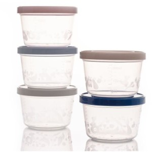Lot de 5 boîtes de conservation - THERMOBABY - 250 ml - Hermétiques et sans BPA