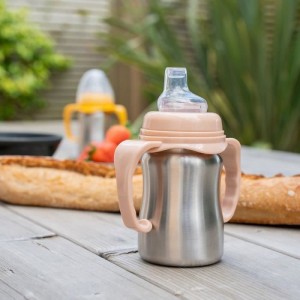 Trinklernbecher - THERMOBABY - Edelstahl - 180 ml - Angeln - Ergonomisch und auslaufsicher