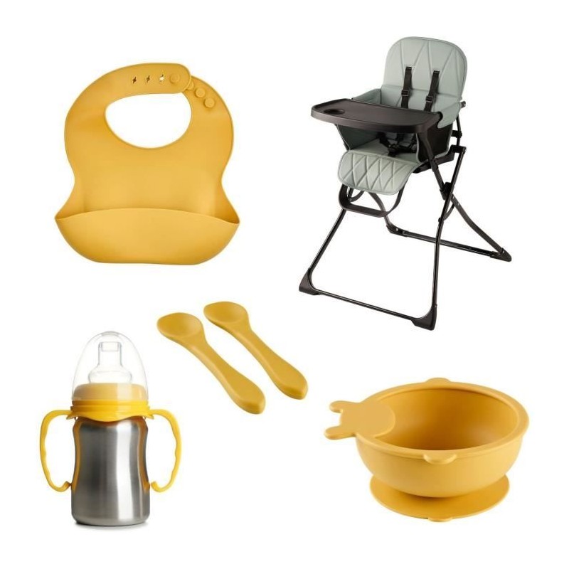 Foldable high chair pack - THERMOBABY - HANDY - Complete and designer meal kit
