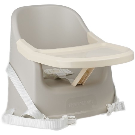 Kindersitzerhöhung – THERMOBABY – YOUPLA – Mit Tablett – Von 6 bis 36 Monaten – Samtgrau