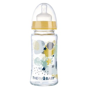 Biberon -Heizung + 230 ml Glasflasche + Flasche Flasche + Duserbox Milch + Bib + Box A Lollipop Box