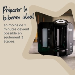 TOMMEE TIPPEE Perfect Prep - bottle preparer - new hot shot function - black